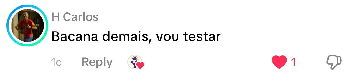 Comentário de H Carlos: Bacana demais, vou testar